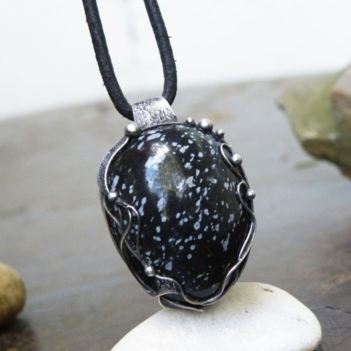 Hvězdná noc...(vločkový obsidián)