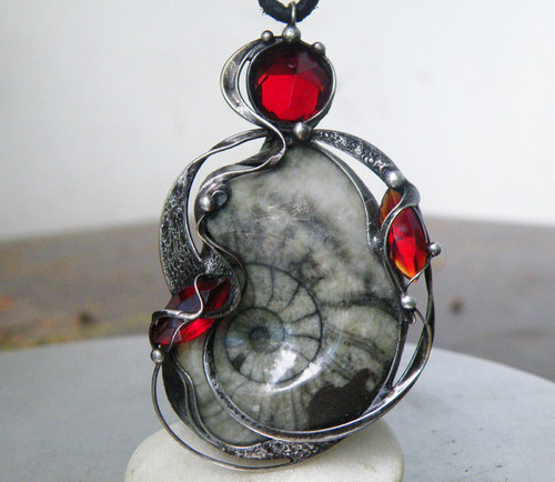 Aridalë...(Goniatit, sklo) souprava