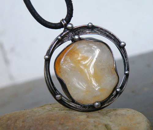 Zimní Slunce...(Citrín pálený)