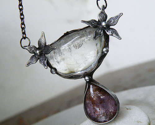 Kvetoucí...(Křišťál, Kakoxenit)