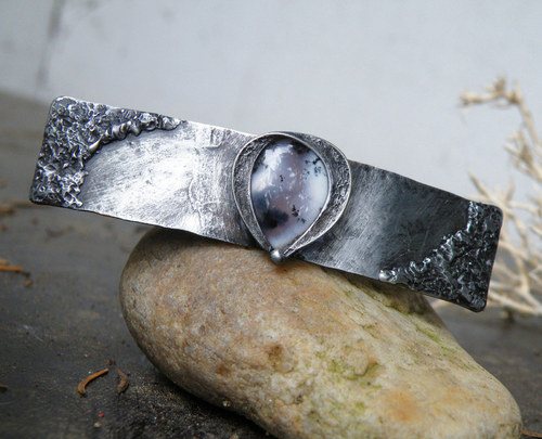 Přízraky v mlze...(Merlinit) vlasová spona