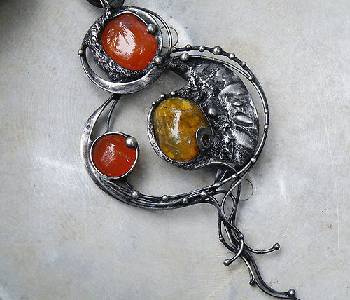 Vása arin...(Karneol, Opál) souprava