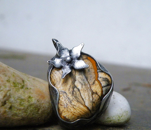 Pouštní květ...(Obrázkový Jaspis) oboustranný