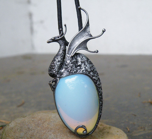 Elsius...zrozen z mlhy...(Opalit)+ náušnice