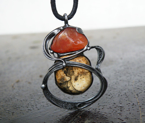 Z nitra Země...(Karneol, Jaspis) + prsten