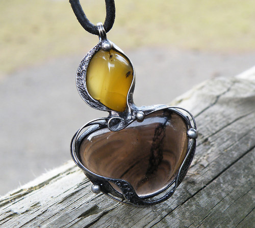 Magické spojení...(Obsidián, Opál)