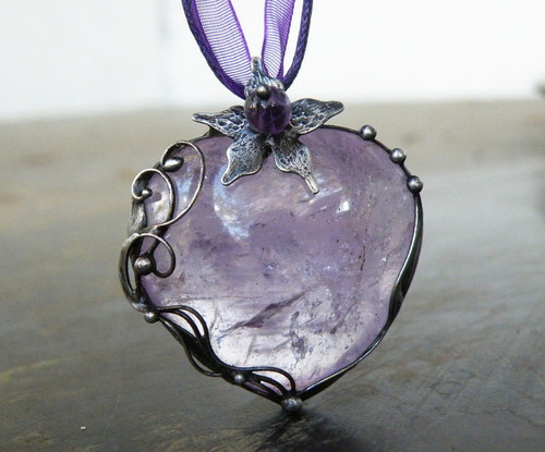 Fialkové srdce...(Ametyst)