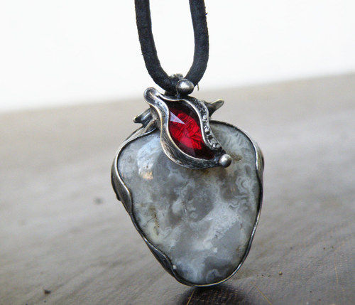 Sindë...(Achát,sklo) oboustranný