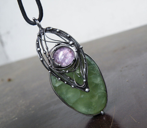 Coirë...(Ametyst, Prehnit XXL)