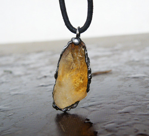 Záblesk...(pálený citrín) 