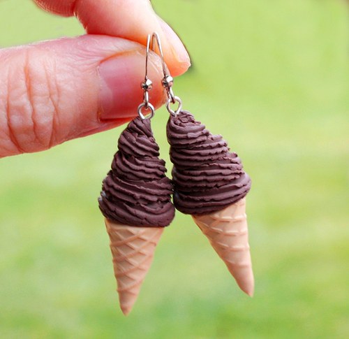 točená čokoládová zmrzlina