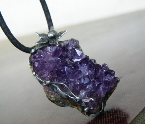 Rozkvetlé krystaly...(ametyst drůzka)