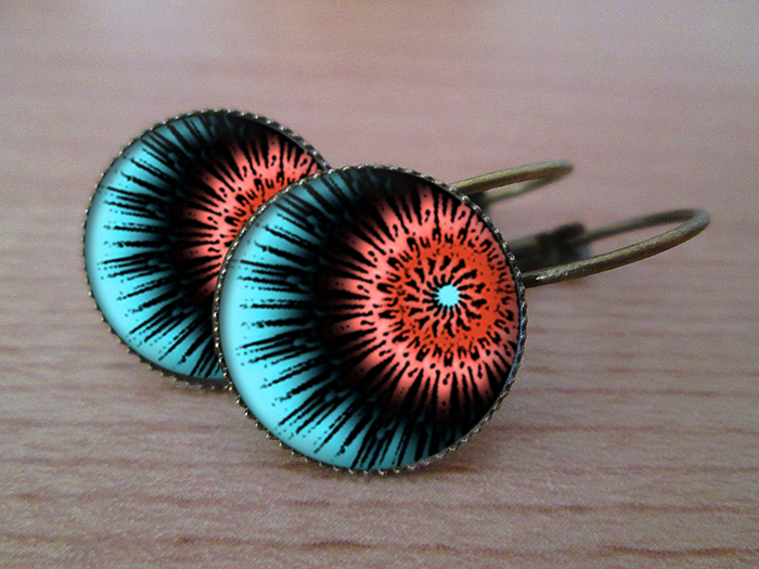 Crazy storm -VINTAGE VISACÍ NÁUŠNICE - 