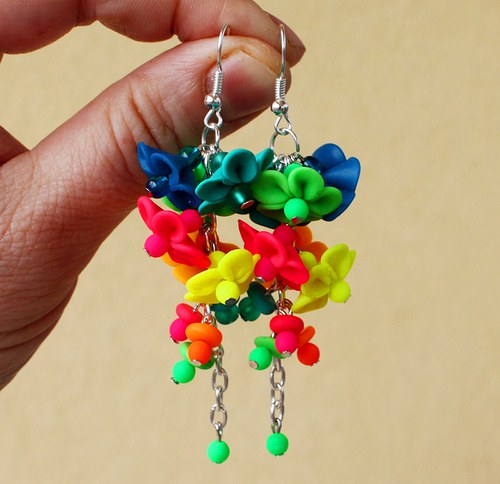 květinkové v neonu