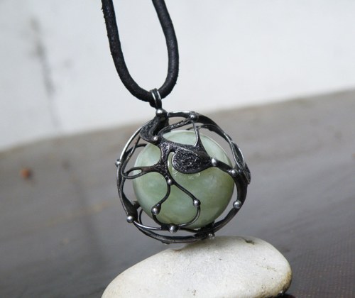 Zelená kulička...(serpentin) oboustranný *