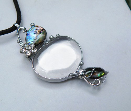 Crystalis...(křišťál, paua, sklo)