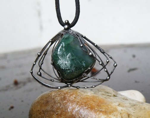 Ve stínu lesa...(mechový achát) 