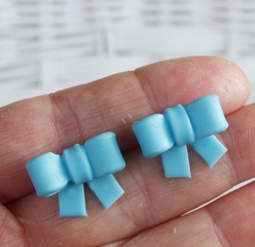 bleděmodré mašličky - pecičky