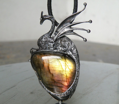 Arviaghan...Sluneční drak... (Labradorit) + prsten