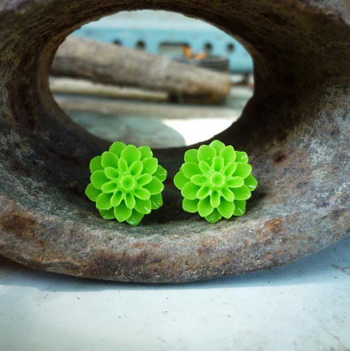 Jablíčkové květy - náušnice