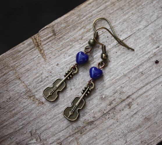 Kytary - náušnice nejen pro hudebnice