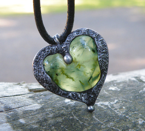 Srdce Dryády...(Prehnit s Epidotem)