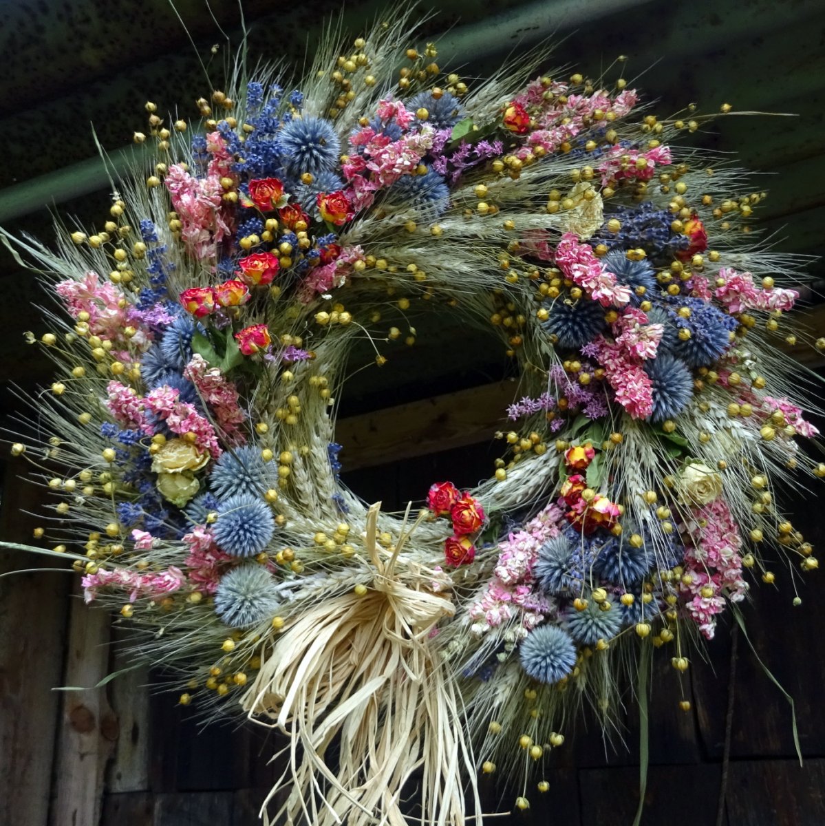 Věnec - Lněný, romantický 3