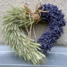 Srdce - Pšenice, levandule