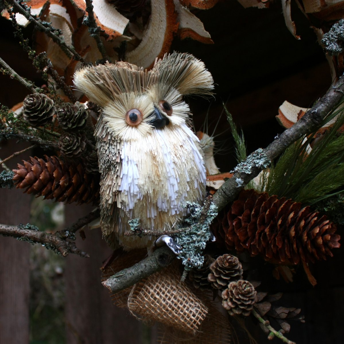 Věnec - Lesní se sovou