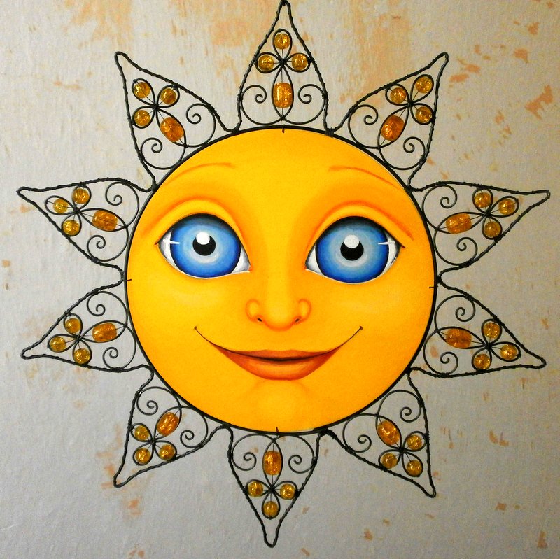 Rozzářené... drátovaná dekorace