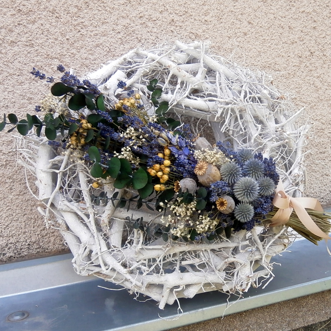 Věnec - Romantický, dřevěný