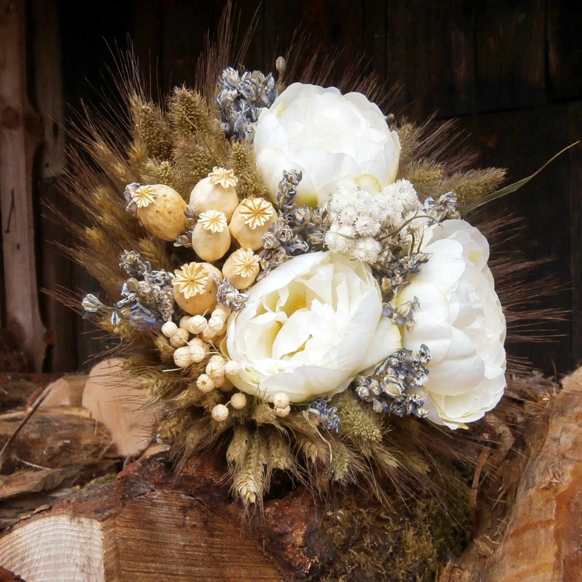 Kytice - Bílé pivoňky