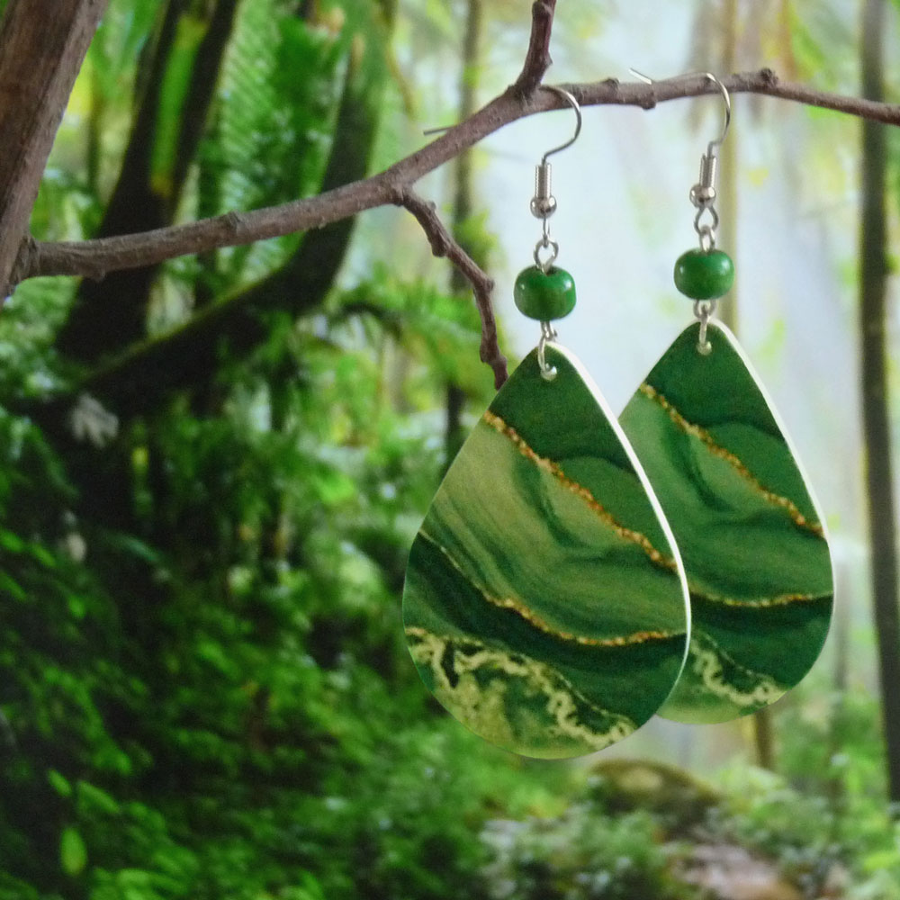 Náušnice - deštný prales