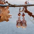 Náušnice - spoutané kapky