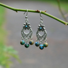 Náušnice - flekaté kuličky