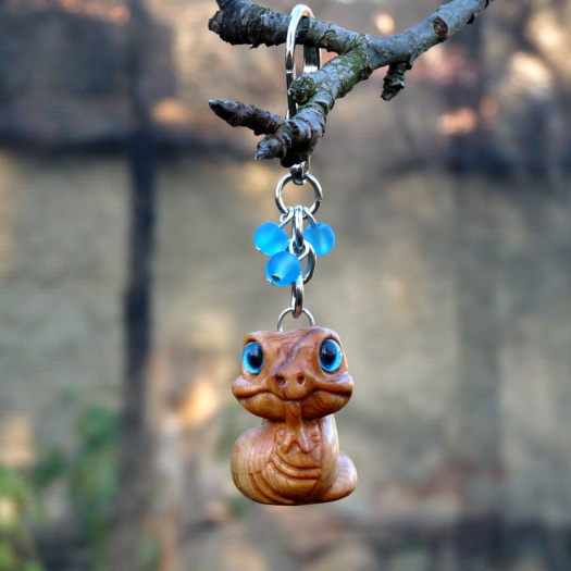 Přívěsek na klíče - had