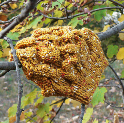 Čepice v barvě hořčice (vlna)