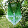 Háčkovaný šátek - jabloňový květ