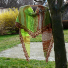 Pletený šátek - VÍTEJ JARO!