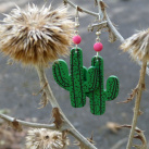 Náušnice - kaktusy