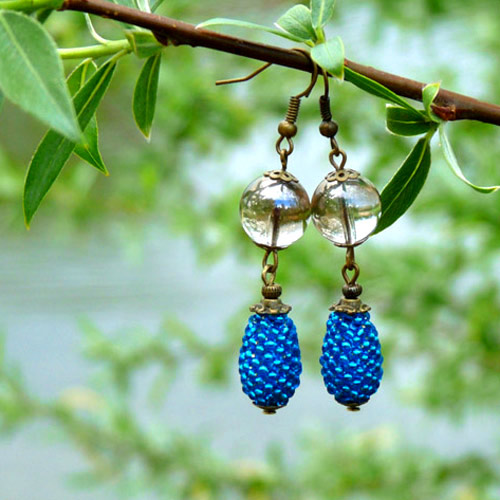 Náušnice - dešťové kapky