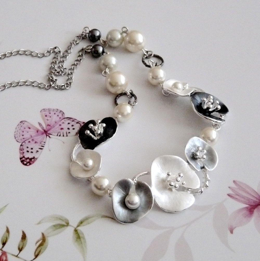 Náhrdelník - zimní fantazie 