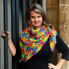 Háčkovaný šátek -  Rainbow color