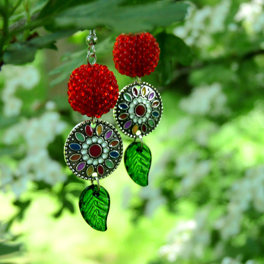 Náušnice - třešničky