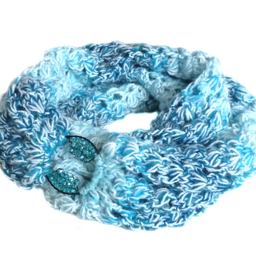 Nebeské zachumlání - modré s ozdobou