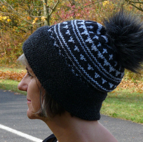 Vyplétaná - čepice s norským vzorem