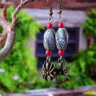 Náušnice - pavouček pro štěstí