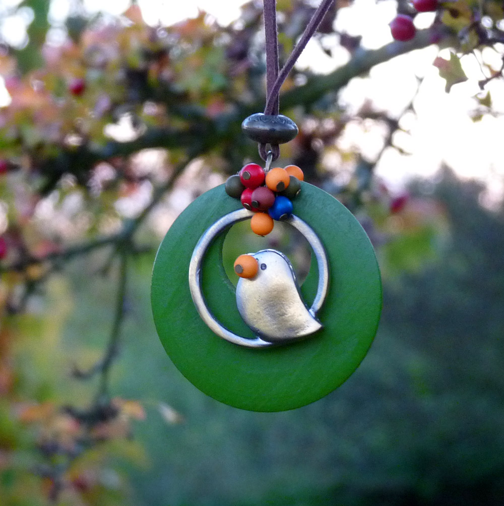 Hladový ptáček - dlouhý náhrdelník