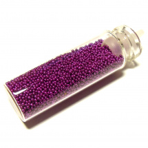 Glitry - malé skleněné kuličky - fialová