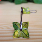 Malé zelenkavé - origami náušnice
